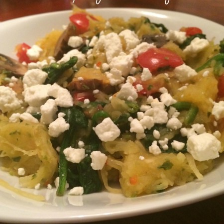 mediterranean-herbed spaghetti squash
