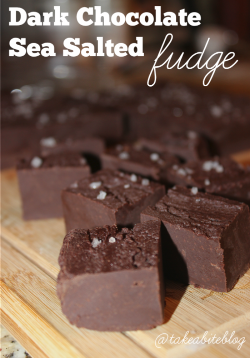 Dark Chocolate Sea Salted Fudge