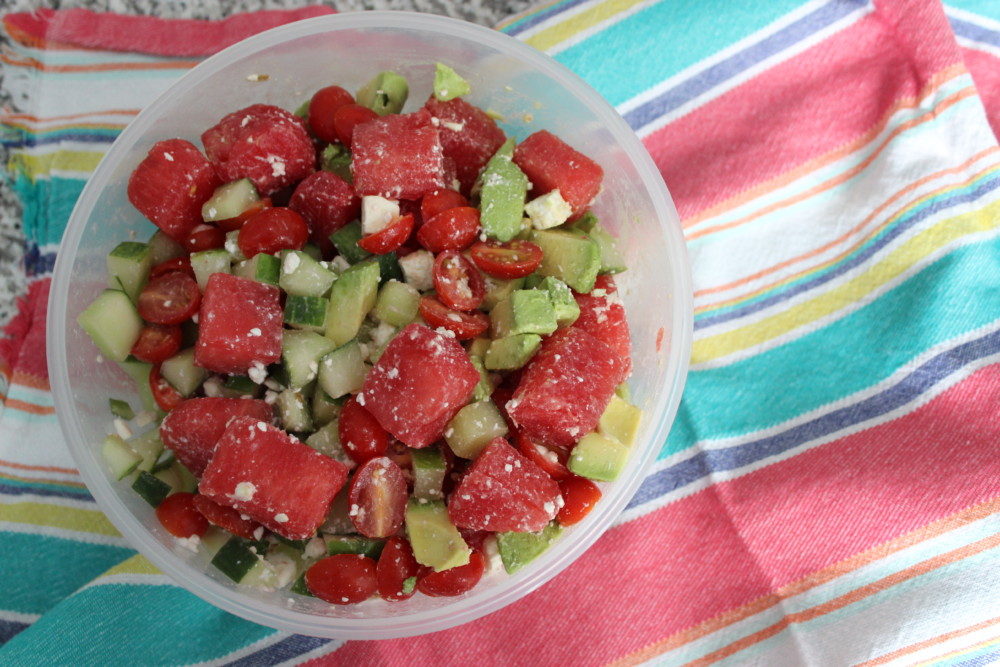 Watermelon and Feta Summer Salad #SundaySupper