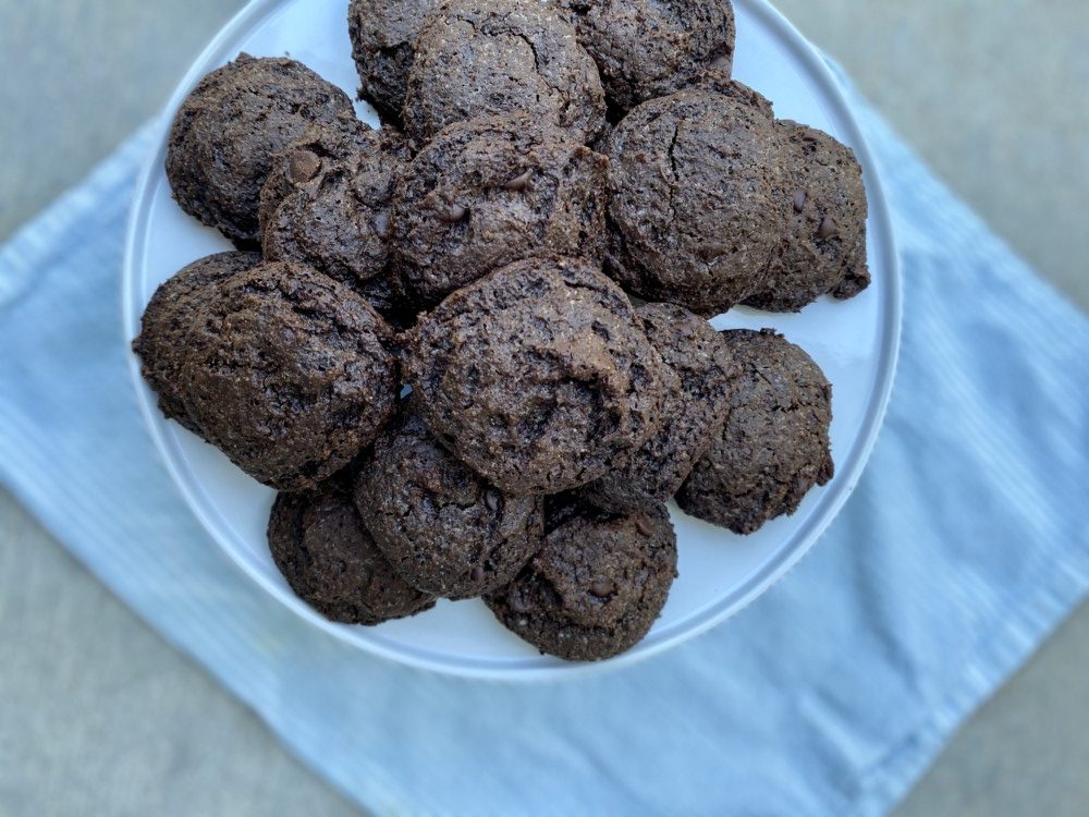 Keto Almond Butter Double Chocolate Cookies