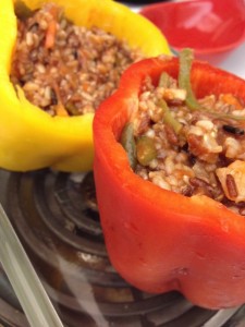 quinoa and veggie stuffed peppers