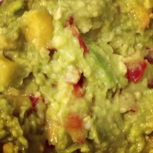 Homemade Peach Guacamole