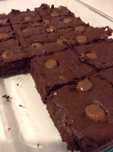 Dark Chocolate Peanut Butter Brownies