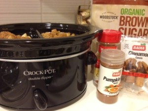 Crockpot Pumpkin Pie Spiced Applesauce #GYCO