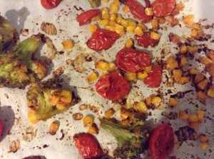 Crockpot Roasted Corn, Tomato and Broccoli Risotto #SundaySupper