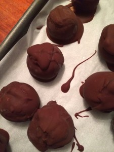 Dark Cake Batter Truffles for #SundaySupper