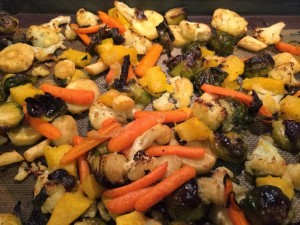 Ginger Roasted Vegetables #EasySideDish