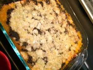 Butternut Squash and Sage Pesto Gratin with Crumbled Gorgonzola 