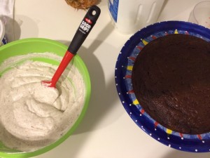 Cookies and Cream Chocolate Layer Cake