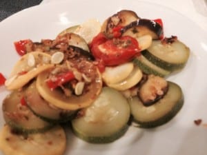 Easy Skillet Ratatouille with Chickpeas and Feta