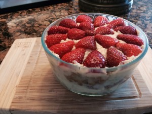 Funfetti Strawberry Cheesecake Trifle for #SundaySupper