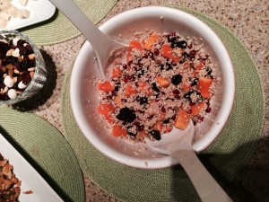 Quinoa Salad with Butternut Squash, Dried Cherries, Pomegranate and Pepitas