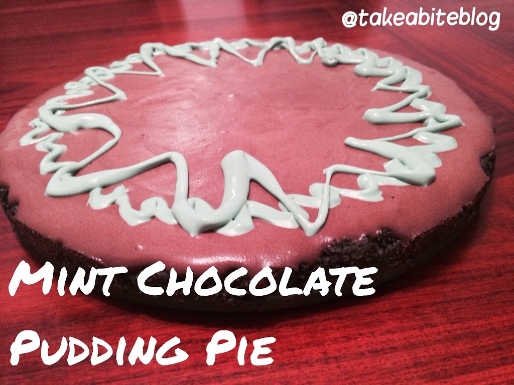 Birthday Celebration with Mint Chocolate Pudding Pie