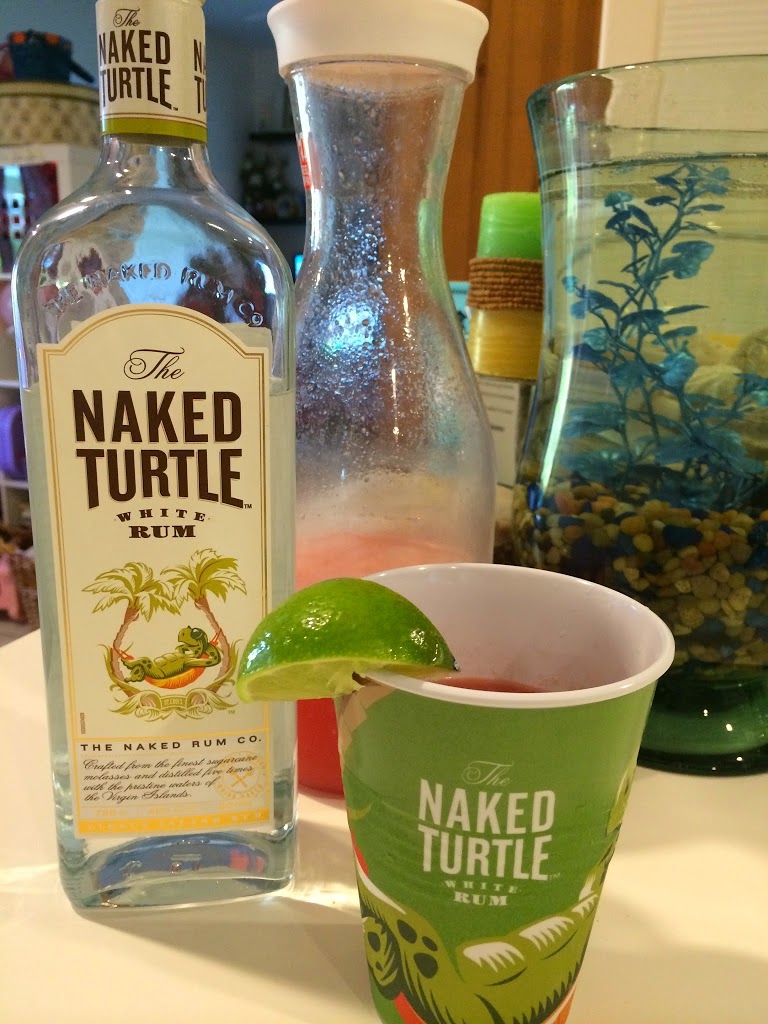 Watermelon and Lime Refresher with Naked Turtle White Rum