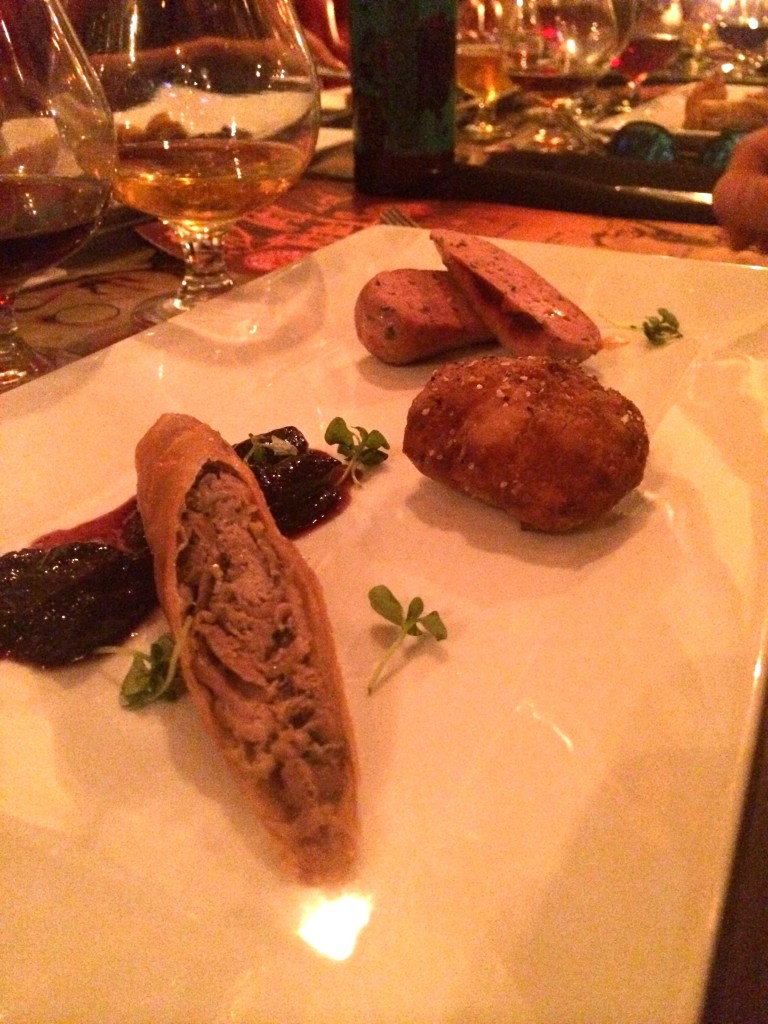 the rebel house duck two ways sausage and foie gras