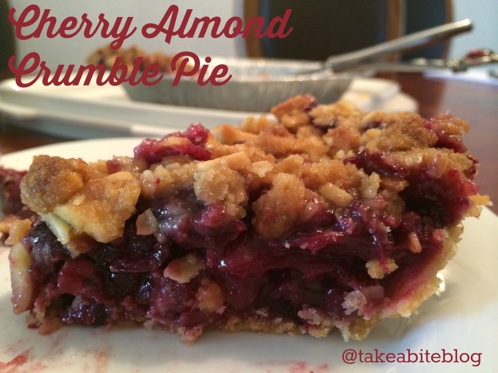 Cherry Almond Crumble Pie - Take A Bite Out of Boca #Leftoversclub