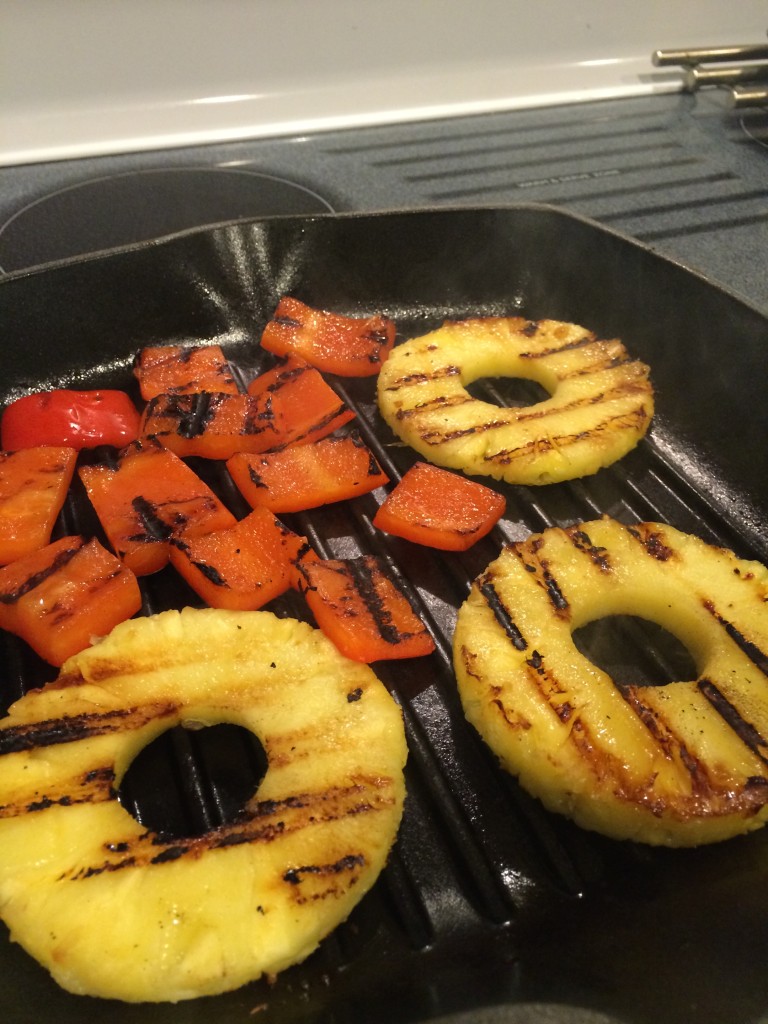 Grilled Mango-Sriracha Shrimp, Pineapple & Peppers - Take A Bite Out of Boca #winePW