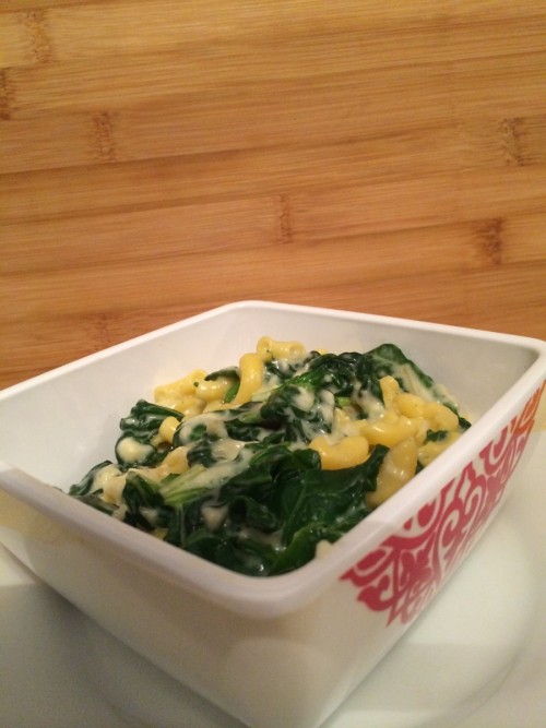 skinny spinach mac and cheese #sundaysupper