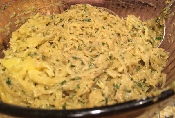 pesto spaghetti squash