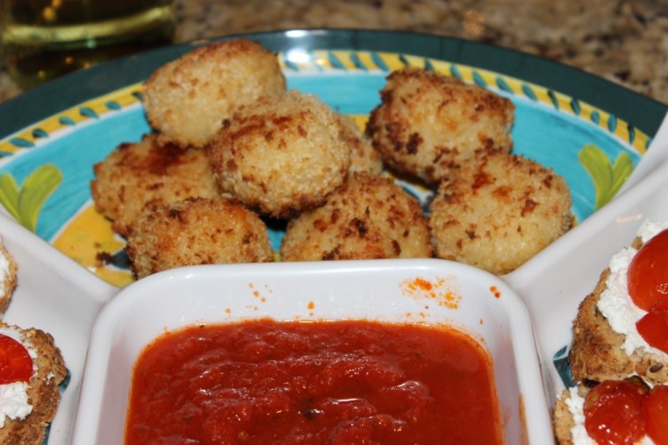 cheesy baked arancini #sundaysupper