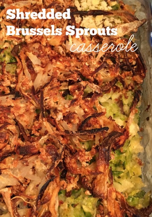 shredded brussels sprouts casserole #sundaysupper