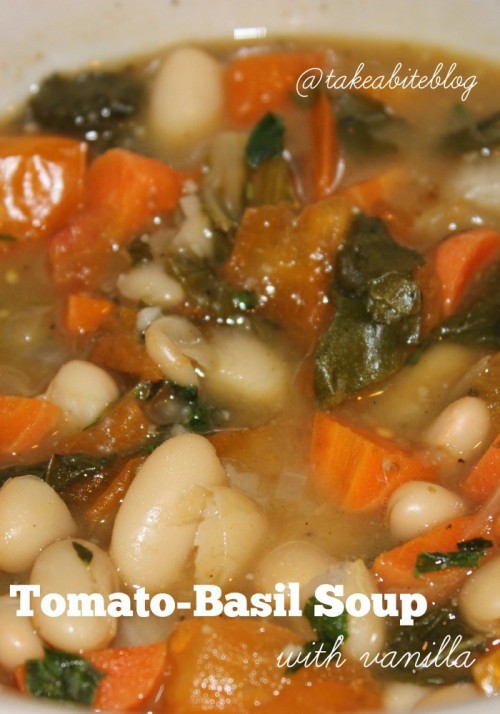 tomato-basil soup with vanilla #vanillaweek