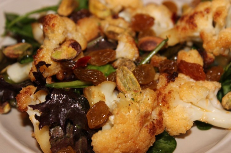 Sweet & Smokey Cauliflower Salad #SundaySupper