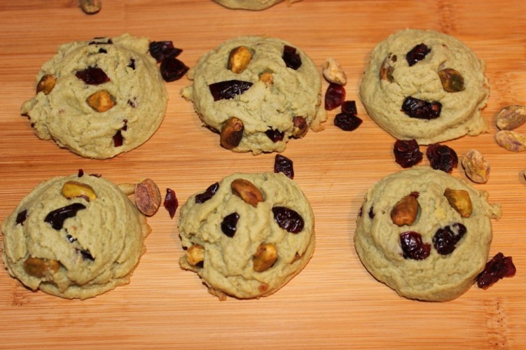 cranberry & pistachio pudding cookies #vanillaweek