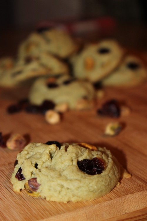 cranberry & pistachio pudding cookies #vanillaweek
