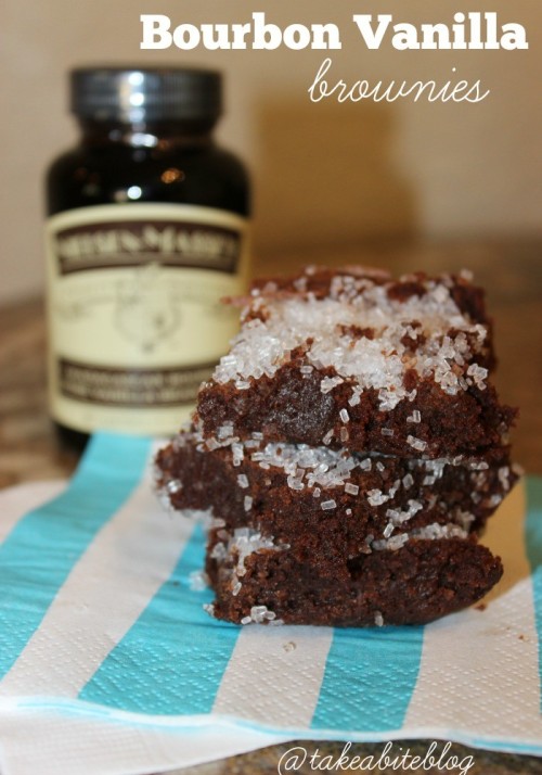 bourbon vanilla brownies #vanillaweek