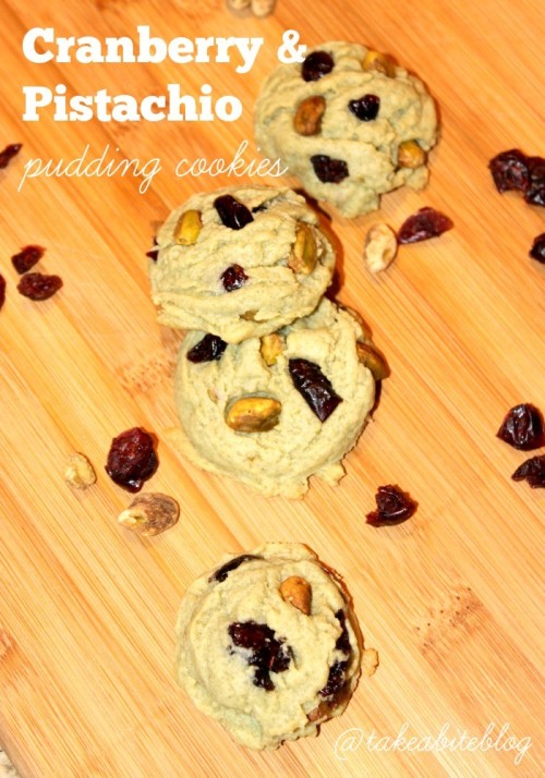 cranberry & pistachio pudding cookies #vanillaweek