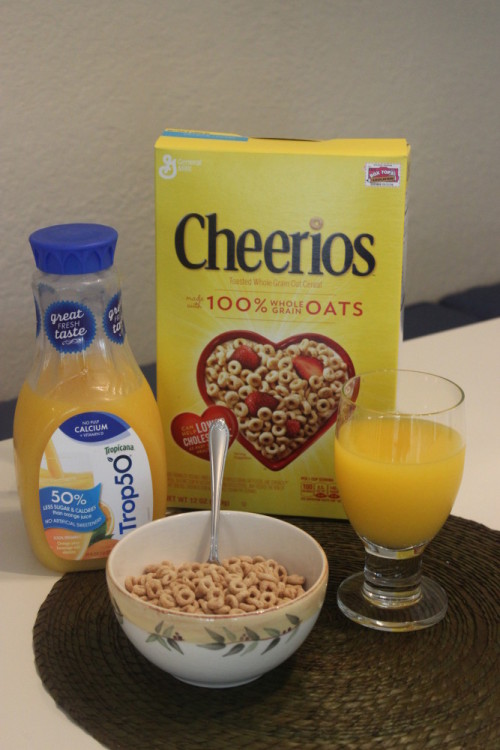 #BetterBreakfast with #Cheerios and 100% Florida Orange Juice