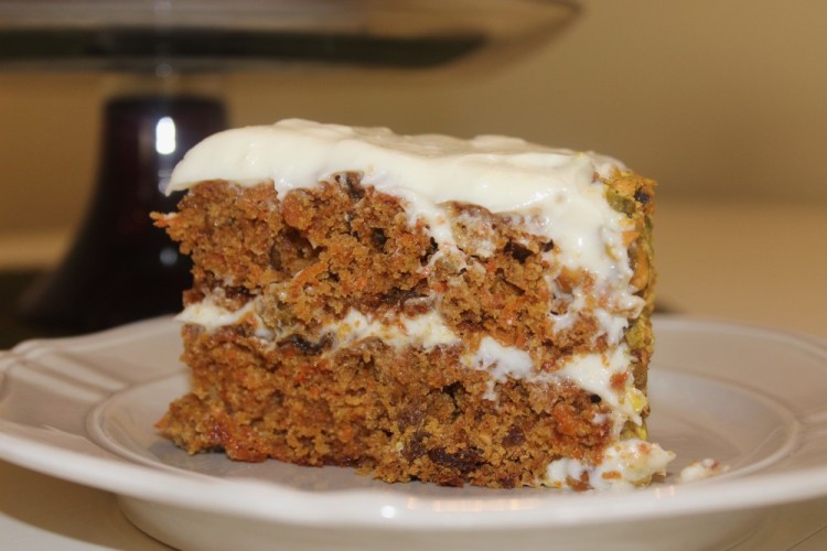 Carrot Cake with Lemon Cream Cheese Icing #SundaySupper