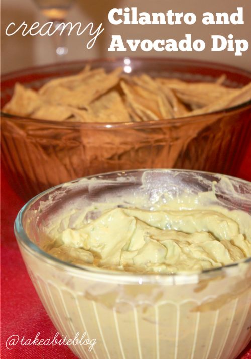 Creamy Cilantro and Avocado Dip