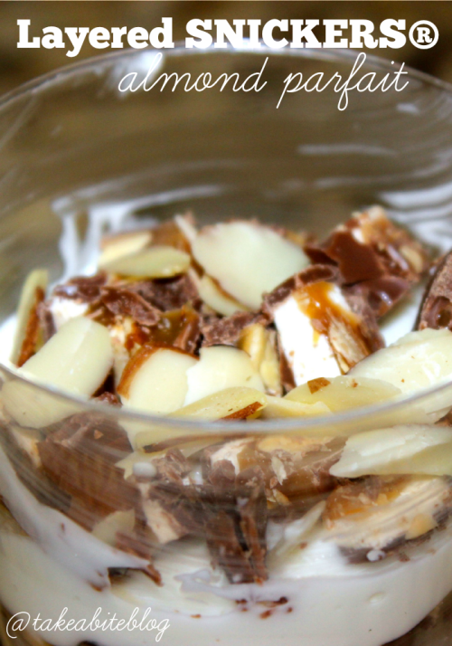 Layered SNICKERS® Almond Parfait #WhenImHungry #CollectiveBias #Ad