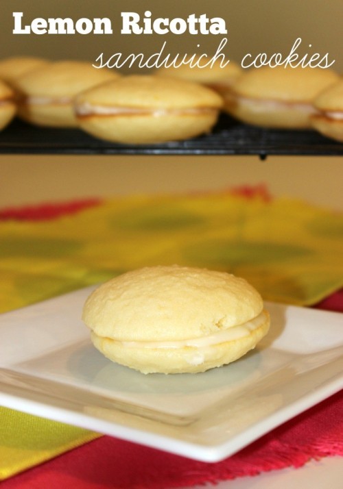 Lemon Ricotta Sandwich Cookies #leftoversclub