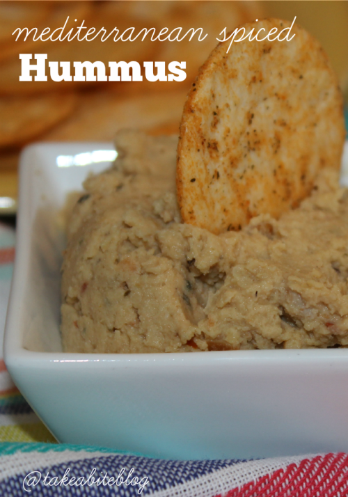 Mediterranean Spiced Hummus #SundaySupper