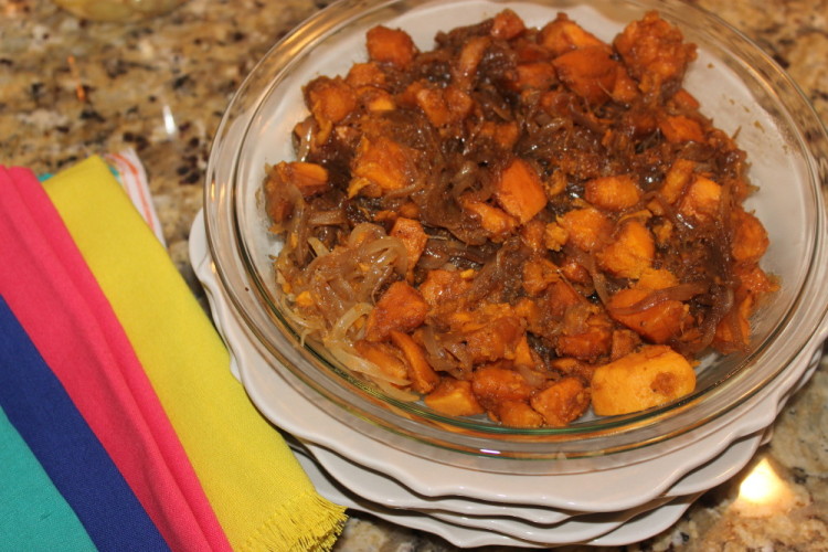 Sweet Potato and Caramelized Onion Hash #Brunchweek