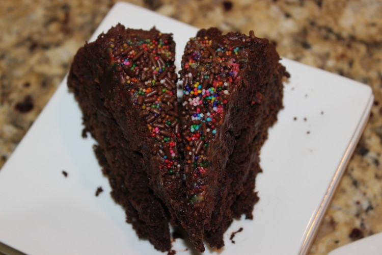 Triple Chocolate Layer Cake #SundaySupper