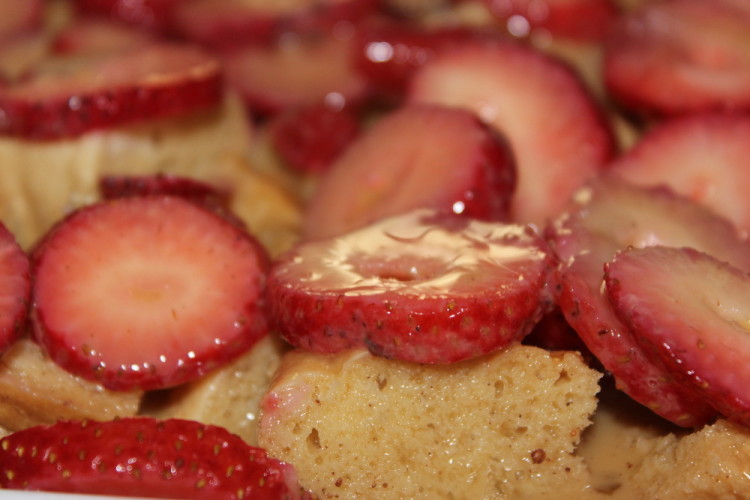 Strawberry Streusel French Toast Casserole