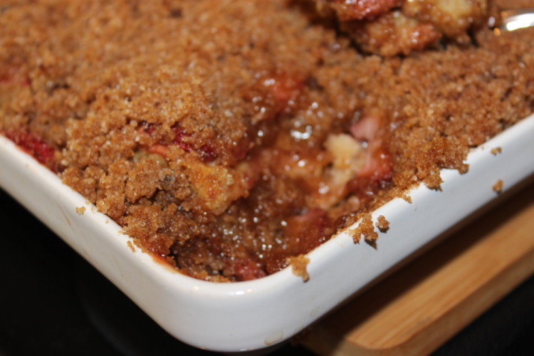 Strawberry Streusel French Toast Casserole