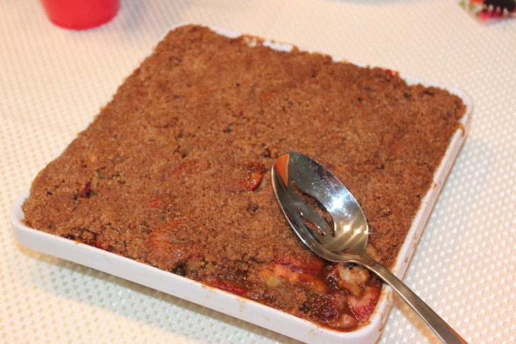 Strawberry Streusel French Toast Casserole