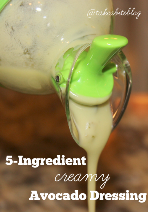 5 Ingredient Creamy Avocado Dressing #SundaySupper