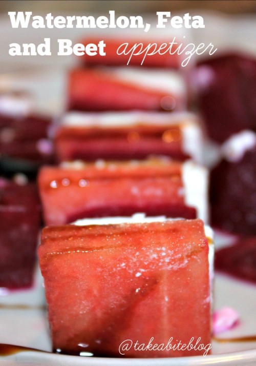 Watermelon, Feta and Beet Appetizer #SundaySupper