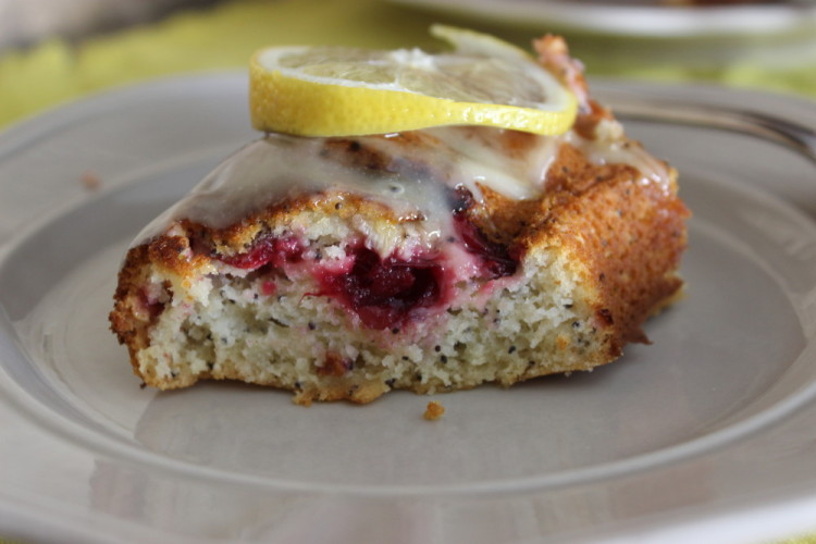 Lemon-Cranberry Poppyseed Bundt Cake #BundtBakers