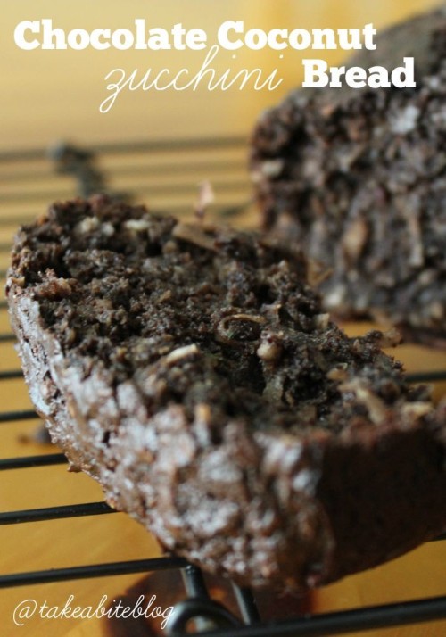 Chocolate Coconut Zucchini Bread #LeftoversClub