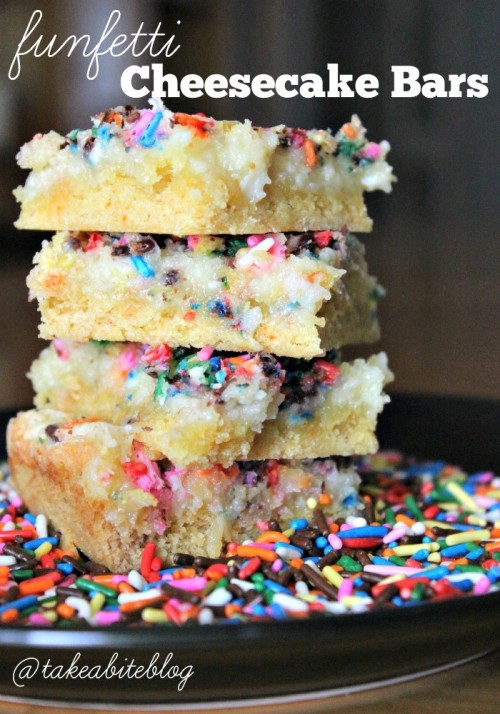 Funfetti Cheesecake Bars