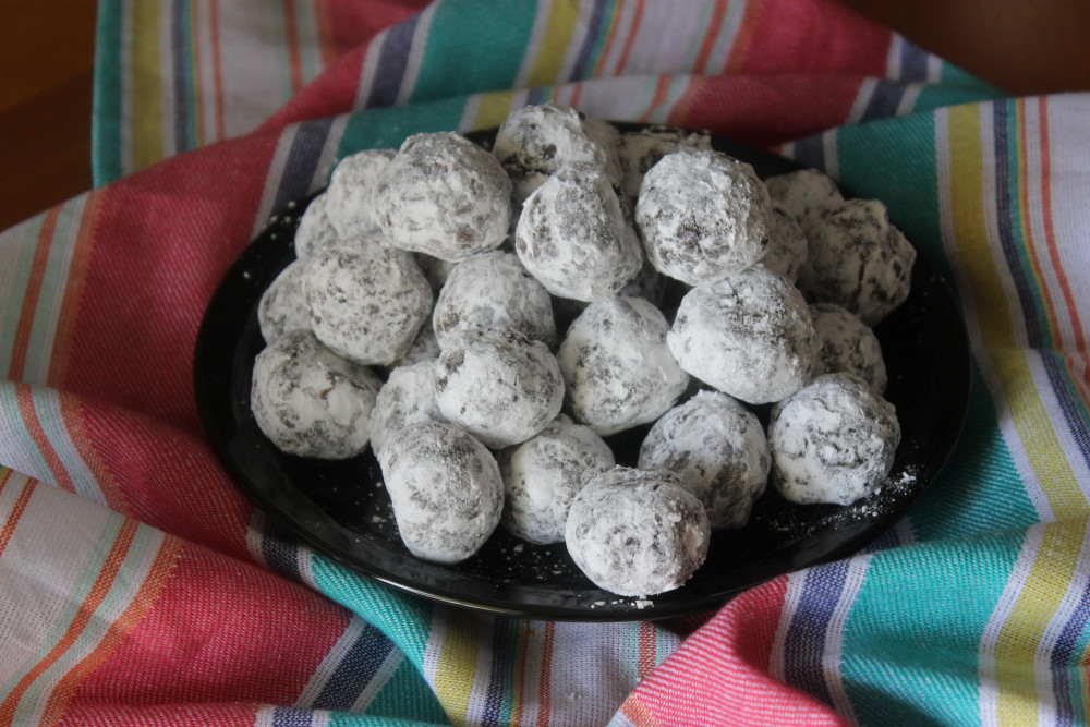 Chocolate Espresso Snowball Cookies #FBCookieswap