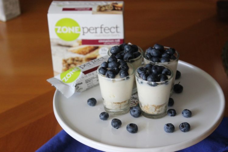 Mini White Chocolate Blueberry Pie with ZonePerfect