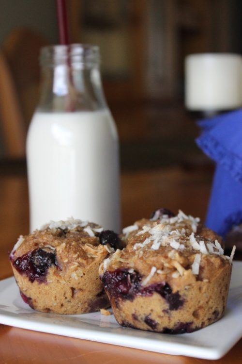 Blueberry Coconut Muffins #SundaySupper #JuneDairyMonth